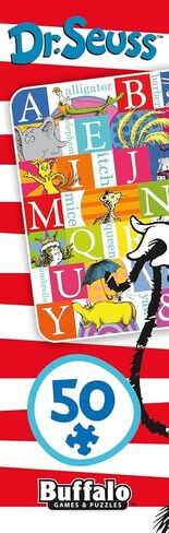 Buffalo Games Dr. Seuss Alphabet 50-Piece Floor Puzzle - 3 ft x 2 ft - Letter Recognition & Gifts for Students - Pattern Recognition & Fun School Supplies in Kuwait