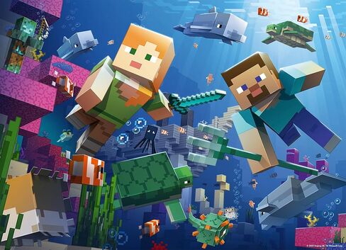 حزمة ممتص الصدمات من Ravensburger Minecraft 4 × 100 قطعة in Kuwait