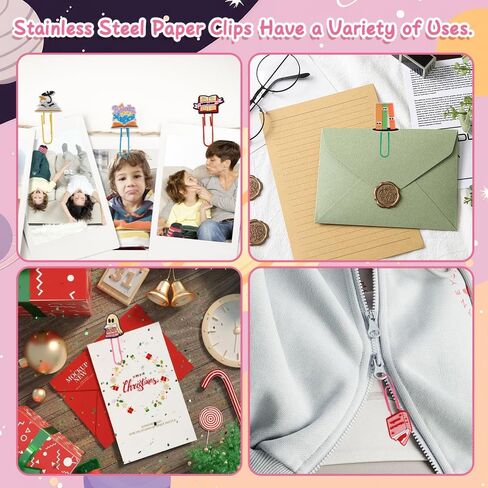 Cute Paper Clips for Bookish Gifts for Book Lovers 18 PCS Fancy Paper Clips Office Bookworm Gifts Supplies Cute School Supplies Bookmarks for Book Lovers Study Stuff in Saudi Arabia