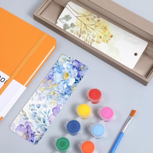 50 Pcs Watercolor Bookmark Paper, 5.9 x 1.9 Inches Blank Book Marks 140lb/300gsm Watercolor Paper Cards for Paint, DIY Projects Gift Tag in Saudi Arabia