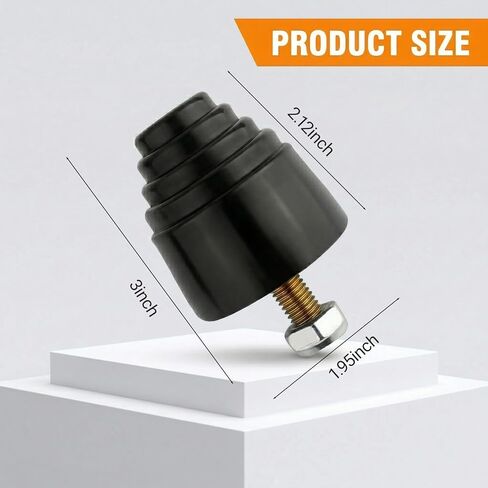 2PCS Suspension Bump Stopper, Rubber Rear Shock Absorber Bump Block with Screw Kit, Universal Replacement for Cars, Trucks and Off-Road Vehicles in Saudi Arabia