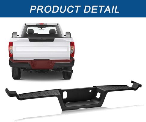 Rear Bumper Step Pad Compatible with F-250 F-350 F-450 Super Duty 2017-2022 without Parking Aid Sensor Holes, Black Textured, Replace for FO1191146 HC3Z17B807AH HC3Z17B807AG HC3Z17B807AH in Saudi Arabia