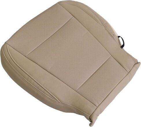 SecosAutoparts Left Driver Side Bottom Replacement Tan Leather Seat Cover Compatible with Ford F-150 Lariat 2015-2017 Compatible with Ford F250 F350 Lariat XLT 2017-2022 in Kuwait