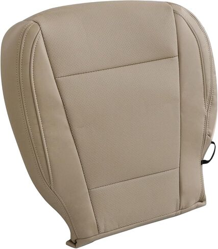 SecosAutoparts Left Driver Side Bottom Replacement Tan Leather Seat Cover Compatible with Ford F-150 Lariat 2015-2017 Compatible with Ford F250 F350 Lariat XLT 2017-2022 in Kuwait