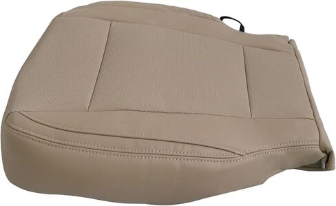 SecosAutoparts Left Driver Side Bottom Replacement Tan Leather Seat Cover Compatible with Ford F-150 Lariat 2015-2017 Compatible with Ford F250 F350 Lariat XLT 2017-2022 in Kuwait