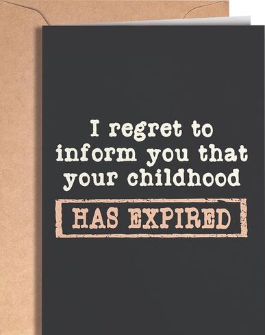 18th Birthday Card - Funny 18 Birthday Card for Girls or Boys - Happy Birthday Card for 18 Year Old Daughter, Son, Niece, Nephew, Sister or Friend - I Regret in Saudi Arabia