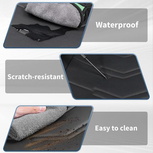 7 Seats Car Seat Covers for Chrysler Town & Country 2001-2016,Premium Nappa Leather Waterproof Car Seat Cover,Anti-Slip & Durable Car Seat Cover Full Set(Standard,Black) in Saudi Arabia