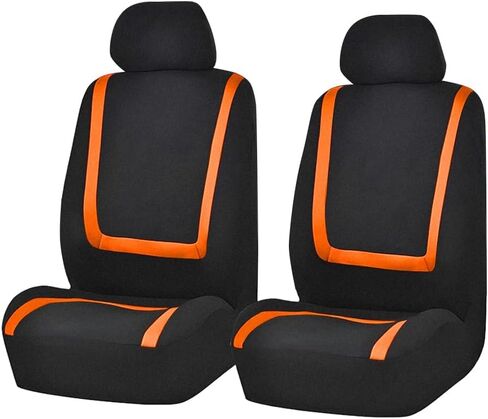 Car Seat Covers Full Set for Toyota Tacoma N140 1995-2004, Soft Breathable Vehicle Front and Rear Split Bench with Headrest Cover,4PCS-Black in Saudi Arabia