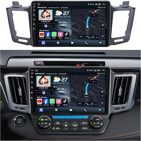 for Toyota RAV4 2001-2006 Android Radio Stereo: 9 Inch Touch Screen Replacement-CarPlay Android Auto Bluetooth WiFi GPS FM Backup Camera in Saudi Arabia