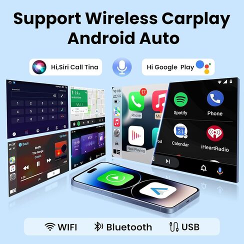 for Toyota RAV4 2001-2006 Android Radio Stereo: 9 Inch Touch Screen Replacement-CarPlay Android Auto Bluetooth WiFi GPS FM Backup Camera in Saudi Arabia