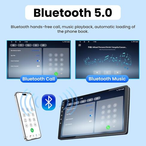 for Toyota RAV4 2001-2006 Android Radio Stereo: 9 Inch Touch Screen Replacement-CarPlay Android Auto Bluetooth WiFi GPS FM Backup Camera in Saudi Arabia