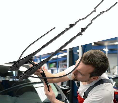 602-5409 602-5410 1 Pair Front Windshield Wiper Arm Kit Protection Fits Compatible with Kenworth 2000-2004 W900 2005-2007 C500 Single Motor Style Replaces OE 1120600BWS 1020600BWS GS27521 in Saudi Arabia