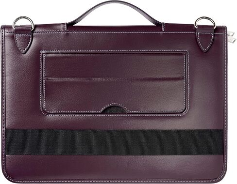 Purple Leather Laptop Messenger Case - Compatible with Lenovo ThinkPad X1 Carbon Gen 12 (14") Laptop in Kuwait