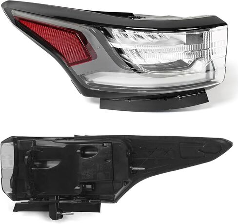Huray Left LED Outer Tail Light Fit for Chevy Traverse 2018-2021, LH Taillight w/Redline Pkg OE Style Tail lamp Rear Brake Lamp Replacement for 84838458 GM2804131 Driver Side in Kuwait