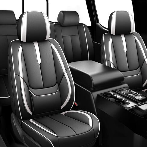 ILMO Nappa Leather Seat Covers Fit for Jeep Wrangler 4xe 2023-2026– Waterproof Wear Resistant Car Seat Cover– Full Coverage Seatcover(Black&Blue, Full Set) in Saudi Arabia