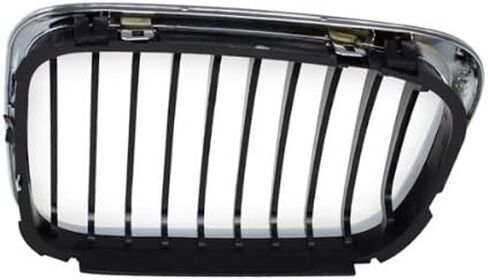 CarPartsDepot Front Grille Passenger Side Grill Chrome Black Compatible With BMW 1999-2000 323i 328i & 2001 325i 325xi 330i 330xi BM1200121-PFM 51138208490 in Kuwait