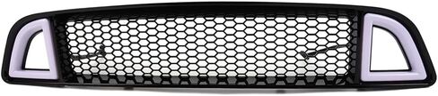 ANDPLAY Front Upper Hood Grille Grill w/DRL LED Accent Vent Lights Compatible with Ford Mustang 2013 2014 (Except Shelby Trims) DR3Z8200AB, FO1200590 in Saudi Arabia
