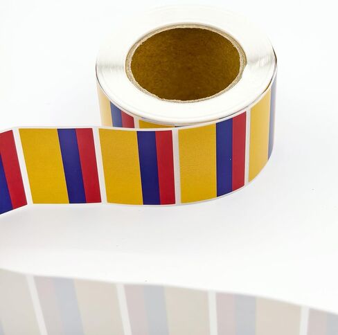 500 Pcs Colombia Flag Labels Stickers Colombian Independence Day Flags Birthday Party Decorations National Country Festival Party Supplies Patriotic Yellow Blue Red Flag Sticker in Saudi Arabia