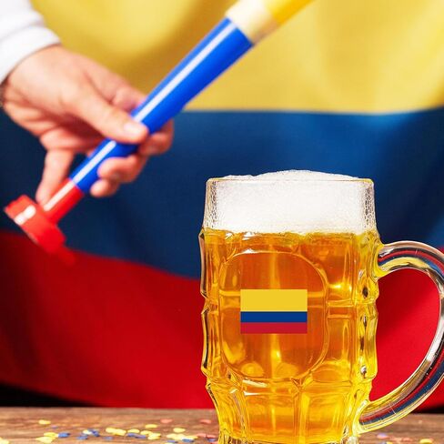 500 Pcs Colombia Flag Labels Stickers Colombian Independence Day Flags Birthday Party Decorations National Country Festival Party Supplies Patriotic Yellow Blue Red Flag Sticker in Saudi Arabia