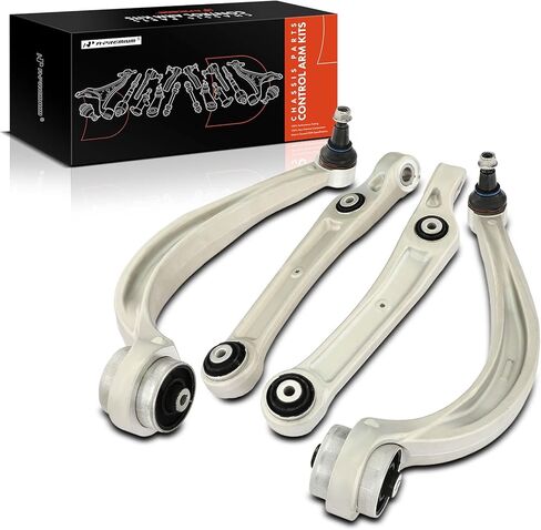 A-Premium Set of 4, Front Lower Forward and Rearward Control Arm with Ball Joint Compatible with Audi Q7 2017-2019, A8 Quattro 2019, Q8 2019, E-Tron Quattro 2019 in Kuwait