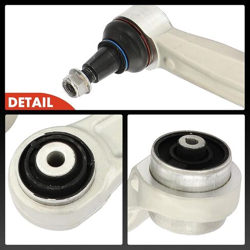 A-Premium Set of 4, Front Lower Forward and Rearward Control Arm with Ball Joint Compatible with Audi Q7 2017-2019, A8 Quattro 2019, Q8 2019, E-Tron Quattro 2019 in Kuwait