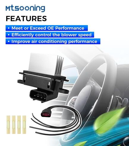 BL3Z-19E624-A HVAC Control Module Blower Motor Resistor with WPT688 Connector Wire Harness Replacement for 2009-2017 Ford Expedition F150 Lobo Lincoln Navigator Mark LT in Kuwait