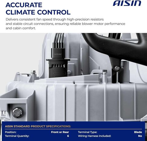 AISIN AFTERMARKET BMRAZ-00420 HVAC Blower Motor Resistor - Compatible with Mini Cooper 2011-2014, Cooper Countryman 2011-2014 2016, Cooper Paceman 2014-2016 in Kuwait