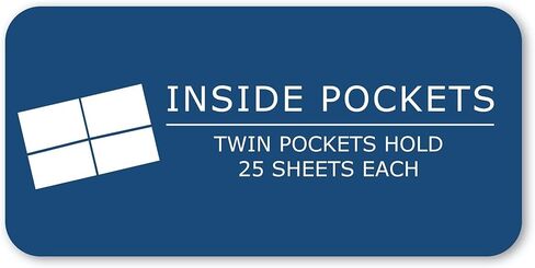 Roaring Spring Paper Pocket Folders, 50-Pack, Letter Sized, Double Dip Assorted Colors, 50 Sheet Capacity, Twin Pockets, Die Cut for Business Cards, Proudly Made in USA! in Saudi Arabia