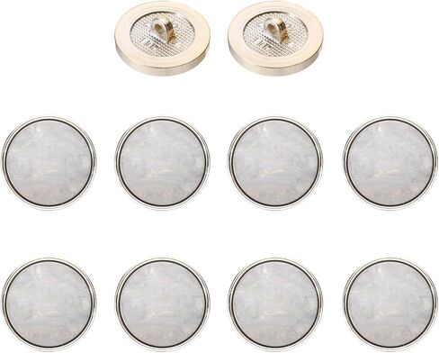 MECCANIXITY 10Pcs Resin Vintage Button, 25mm / 0.98" Fashion Round Button Versatile Sewing Accessories for Blazer Clothes Uniform Jacket Coat DIY Garment, Charcoal Gray in Kuwait