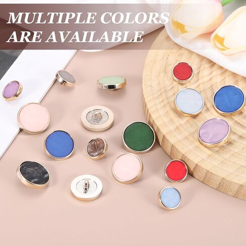 MECCANIXITY 10Pcs Resin Vintage Button, 25mm / 0.98" Fashion Round Button Versatile Sewing Accessories for Blazer Clothes Uniform Jacket Coat DIY Garment, Charcoal Gray in Kuwait