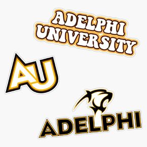 Magnet Adelphi University Pack Magnetic Reusable Vinyl Sticker Decal 5" in Saudi Arabia