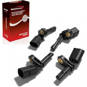 ABS Wheel Speed Sensor 4Pcs: Front Rear Left & Right Compatible with Volkswagen 2005-18 Jetta L4 2.0L L4 1.8L, 2010-14 Golf L4 2.0L L5 2.5L, Audi 2006-13 A3 L4 2.0L,Porsche 2004-05 Carrera GT V10 5.7L in Saudi Arabia