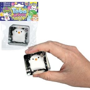 ORB Tabalicious TABA Squishy Glow in The Dark White Chick Stress Cube Toy - Soft, Sticky, Glowing TABA Squishy Animal Stress Cubes - Fun Stress Ball Squishies - Kawaii Fidget Toys for Kids and Adults in Kuwait