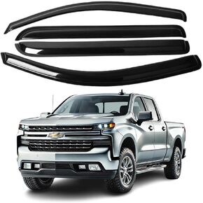 Fits for Chevrolet Silverado/GMC Sierra 1500 Year 2019 2020 2021 2022 2023 Crew Cab Truck, ZH Acrylic Window Visor Sun Rain Deflector Guard 4 Pieces 2mm Thickened… in Saudi Arabia