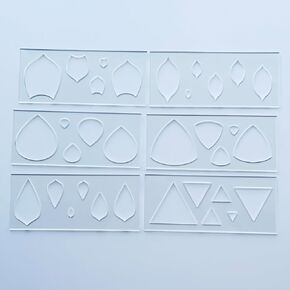 Mandala Art Stencils, 6 Geometric Shapes with 5 Sizes, Drawing Pattern Making Tools in Kuwait