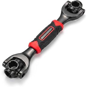 Universal Socket Wrench - 52-in-1 Multi Wrench Tool for Cars, Bikes & Home Repairs - Double Ended Dog Bone Wrenches with Magnetic Tip, Chrome Vanadium Steel, Fits Standard/Metric Bolts & Torx in Saudi Arabia