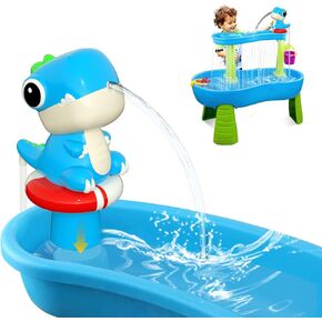 Battery Powered Dinosaur Water Table Pump Continuous Flow for Water Tables - Cordless, Rechargeable,No Damage Installation Outdoor Play Accessories for Kids (no Water Table Included) in Saudi Arabia