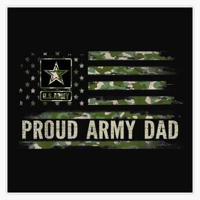 Vintage Proud Army Dad Camo American Flag Veteran Gift Magnet Reusable Flexible Magnetic Sticker 5" in Saudi Arabia