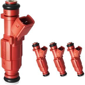 Upgraded 12 Holes Fuel Injectors Fit For Kia: Forte/Soul, For Hyundai: Elantra/GT/Coupe/Veloster/Kona, L4 1.8L/2.0L 2011-2022, OEM # 35310-2E000, 1581531, FJ1182 (4 Pcs) in Saudi Arabia