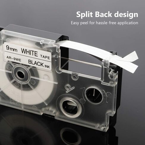 Replace for Casio Label Maker Tape 9mm Xr-9we2s Xr9we2s 3/8" Black On White Label It Tape Cartridge Compatible with Casio EZ Label Printers Kl-60 Kl-780 Kl750b Kl-100 Kl750 Kl7200, 3-Pack in Kuwait