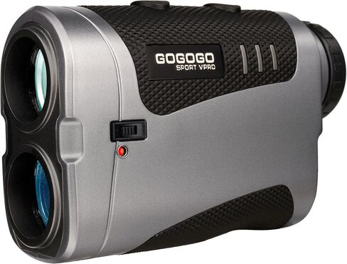 Gogogo Sport Vpro Range Finder for Golf/Hunting with Slope, 1500/2500 Yards | Distance Measuring Rangefinders, Pin Lock Vibration, 7X Magnification, Magnet Stripe, HD LCD, Rechargeable, Golf Accessories in Kuwait