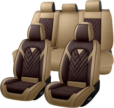 مجموعة أغطية مقاعد السيارة الكاملة لسيارة Hyundai Santa Cruz 2022-2026، أغطية مقاعد السيارة ذات التغطية الكاملة المضادة للانزلاق، مجموعات أغطية مقاعد السيارة من جلد نابا المقاوم للماء (5 مقاعد/أسود وأحمر) in Saudi Arabia