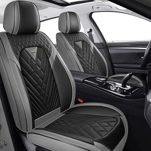 مجموعة أغطية مقاعد السيارة الكاملة لسيارة Hyundai Santa Cruz 2022-2026، أغطية مقاعد السيارة ذات التغطية الكاملة المضادة للانزلاق، مجموعات أغطية مقاعد السيارة من جلد نابا المقاوم للماء (5 مقاعد/أسود وأحمر) in Saudi Arabia