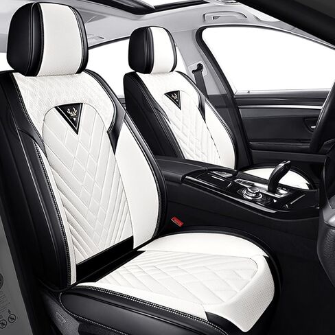 مجموعة أغطية مقاعد السيارة الكاملة لسيارة Hyundai Santa Cruz 2022-2026، أغطية مقاعد السيارة ذات التغطية الكاملة المضادة للانزلاق، مجموعات أغطية مقاعد السيارة من جلد نابا المقاوم للماء (5 مقاعد/أسود وأحمر) in Saudi Arabia