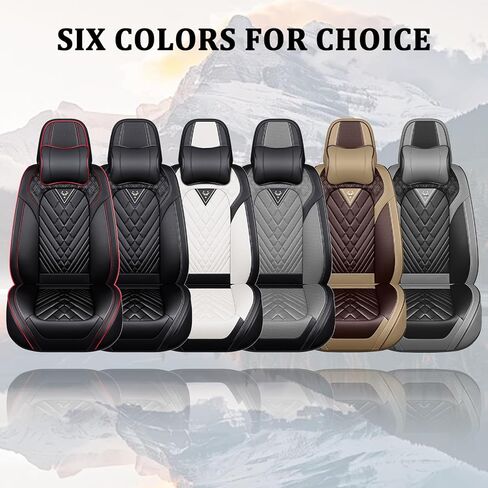 Car Seat Covers Full Set for Mercedes-Benz GLA 250 2017-2026, Waterproof Nappa Leather Car Seat Cover, Full Coverage Car Seat Covers Sets(5 Seats with Headrests/Brown Coffee) in Saudi Arabia