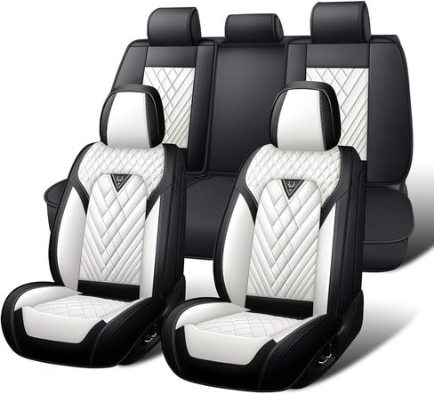 Car Seat Covers Full Set for Mercedes-Benz GLA 250 2017-2026, Waterproof Nappa Leather Car Seat Cover, Full Coverage Car Seat Covers Sets(5 Seats with Headrests/Brown Coffee) in Saudi Arabia