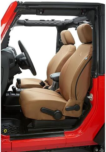 Bestop 2929004 Tan Front Seat Covers - Jeep 2018- Current Wrangler 4-Door; Fit Factory Front Seats in Kuwait