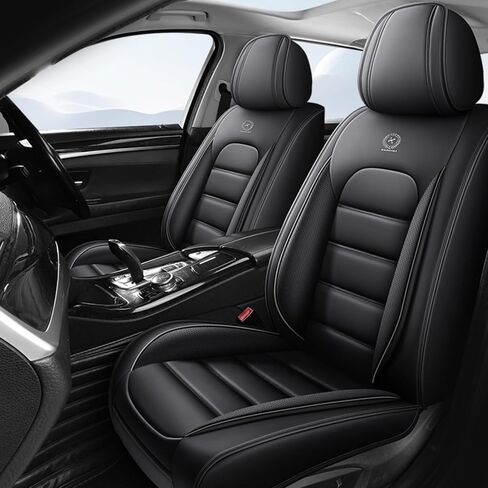 Car Seat Cover Fit for Jeep Gladiator 2019-2023,Compatible Airbag Non-Slip Waterproof Seat Cover,Car Seat Protector Premium Interior (Black,5-seat Full Set) in Kuwait