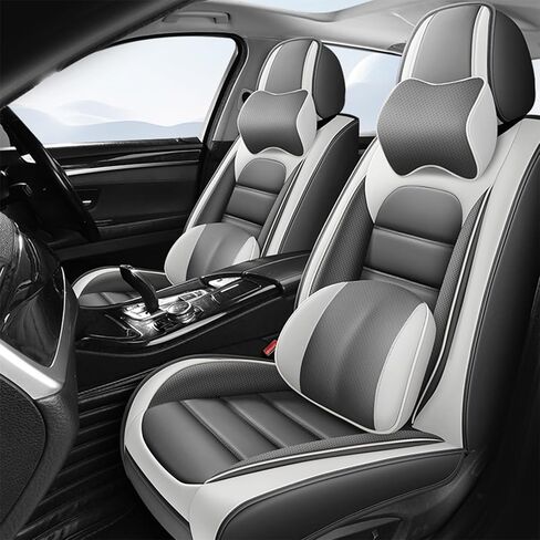 Car Seat Cover Fit for Jeep Gladiator 2019-2023,Compatible Airbag Non-Slip Waterproof Seat Cover,Car Seat Protector Premium Interior (Black,5-seat Full Set) in Kuwait