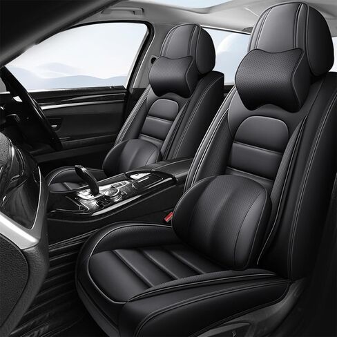 Car Seat Cover Fit for Jeep Gladiator 2019-2023,Compatible Airbag Non-Slip Waterproof Seat Cover,Car Seat Protector Premium Interior (Black,5-seat Full Set) in Kuwait